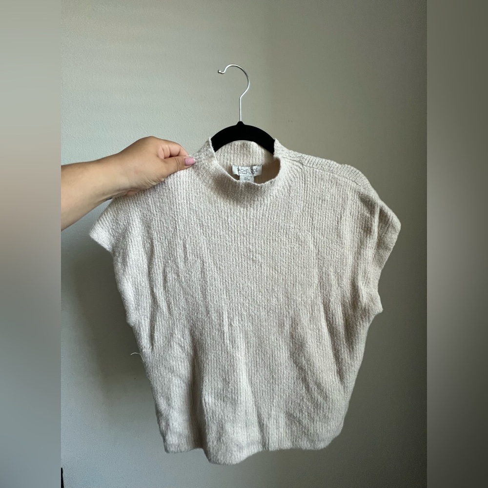 Rachel Zoe Cream Knit Top